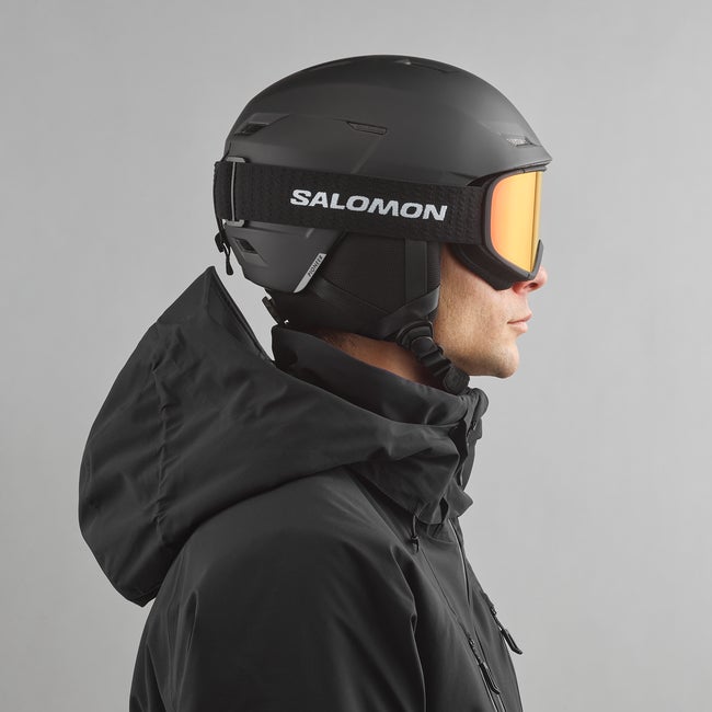 SALOMON　HELMET PIONEER LT Salomon Pioneer LT Visor Ski Helmet - Black | Source for Sports