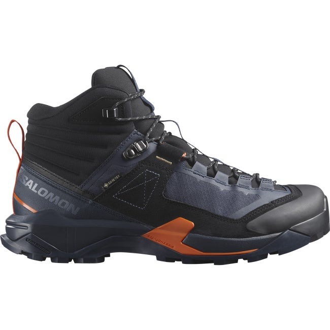 Salomon X Ultra Alpine Mid GORE TEX Hiking Boots Men s 10 Blue Nights Black Red Orange