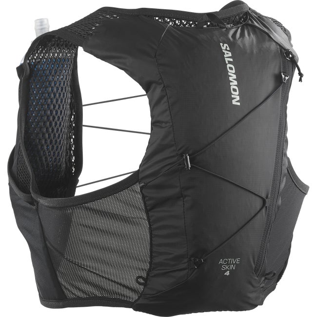 Salomon Active Skin 4 レッド Salomon - Active Skin 4 Running Vest with Flasks Included
