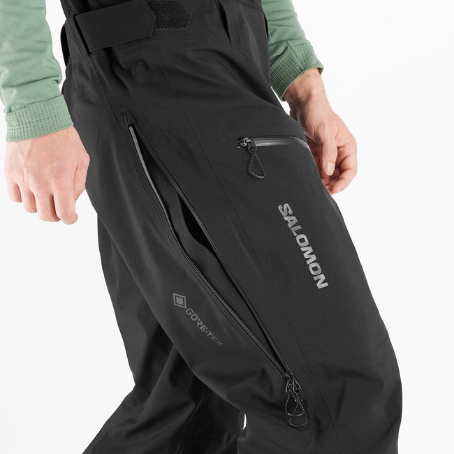 SALOMON - 【新品】gore active shell pants salomon Salomon Mountain Gore-Tex Softshell Pant Deep Black.Bluefish