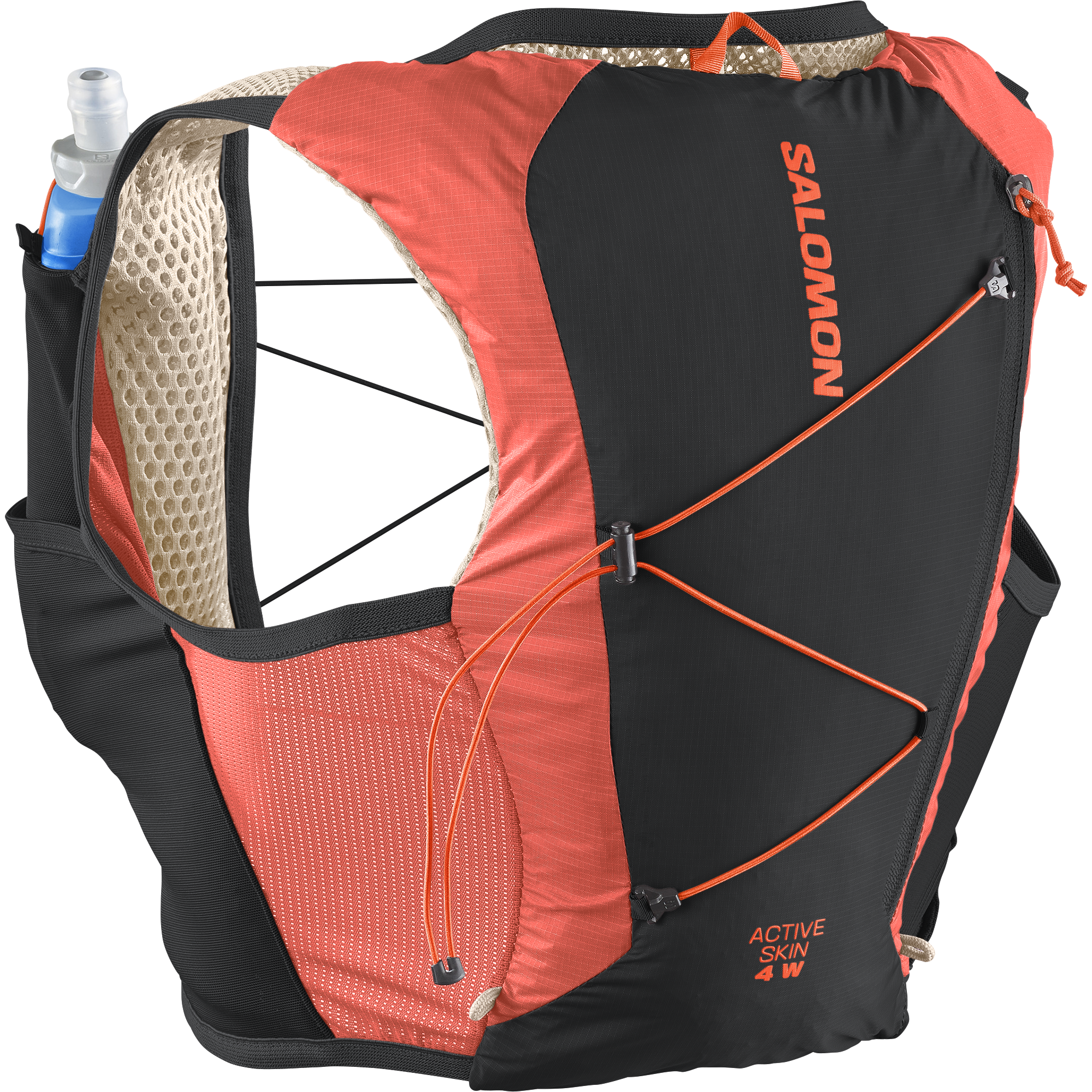 Salomon Active Skin 4 レッド ACTIVE SKIN 4 Unisex Running Vest with flasks included | Salomon
