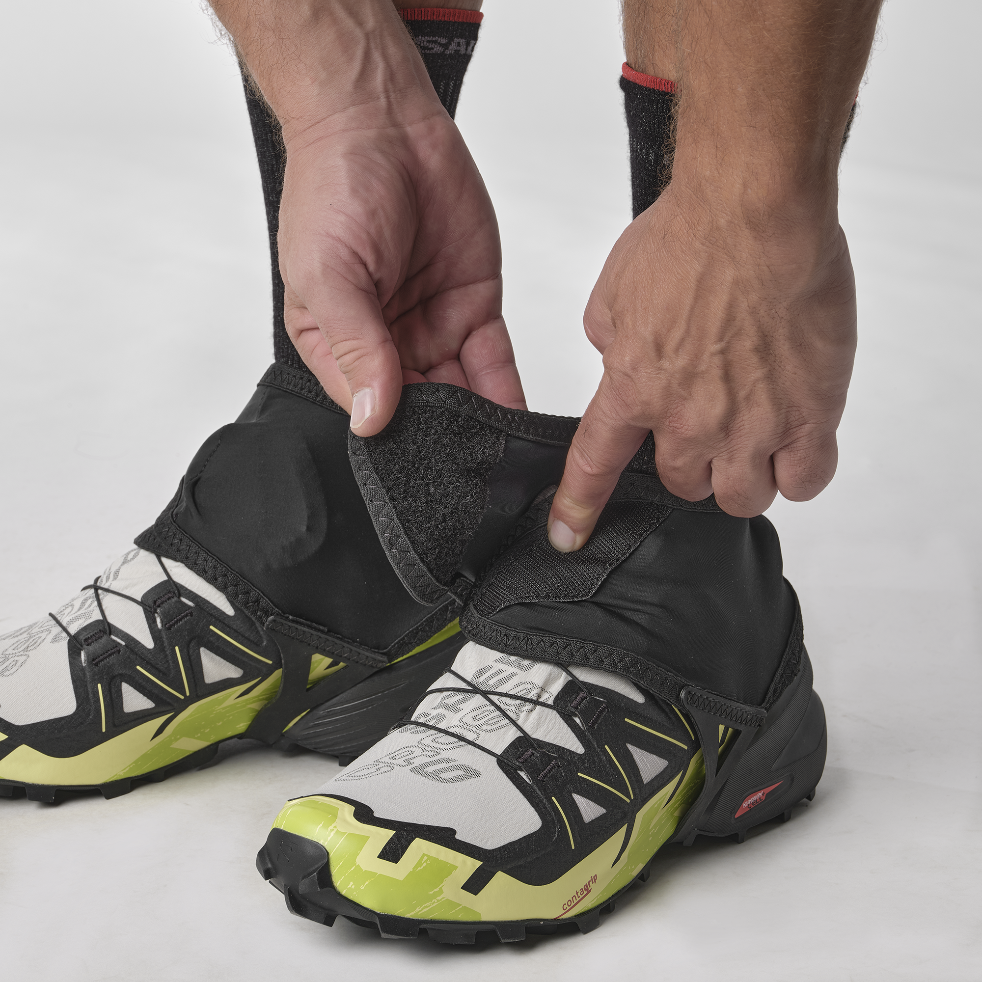 シューズ小物 サロモン 23秋冬 TRAIL GAITERS LOW(トレイル ゲイターズ ロー) L BLACK