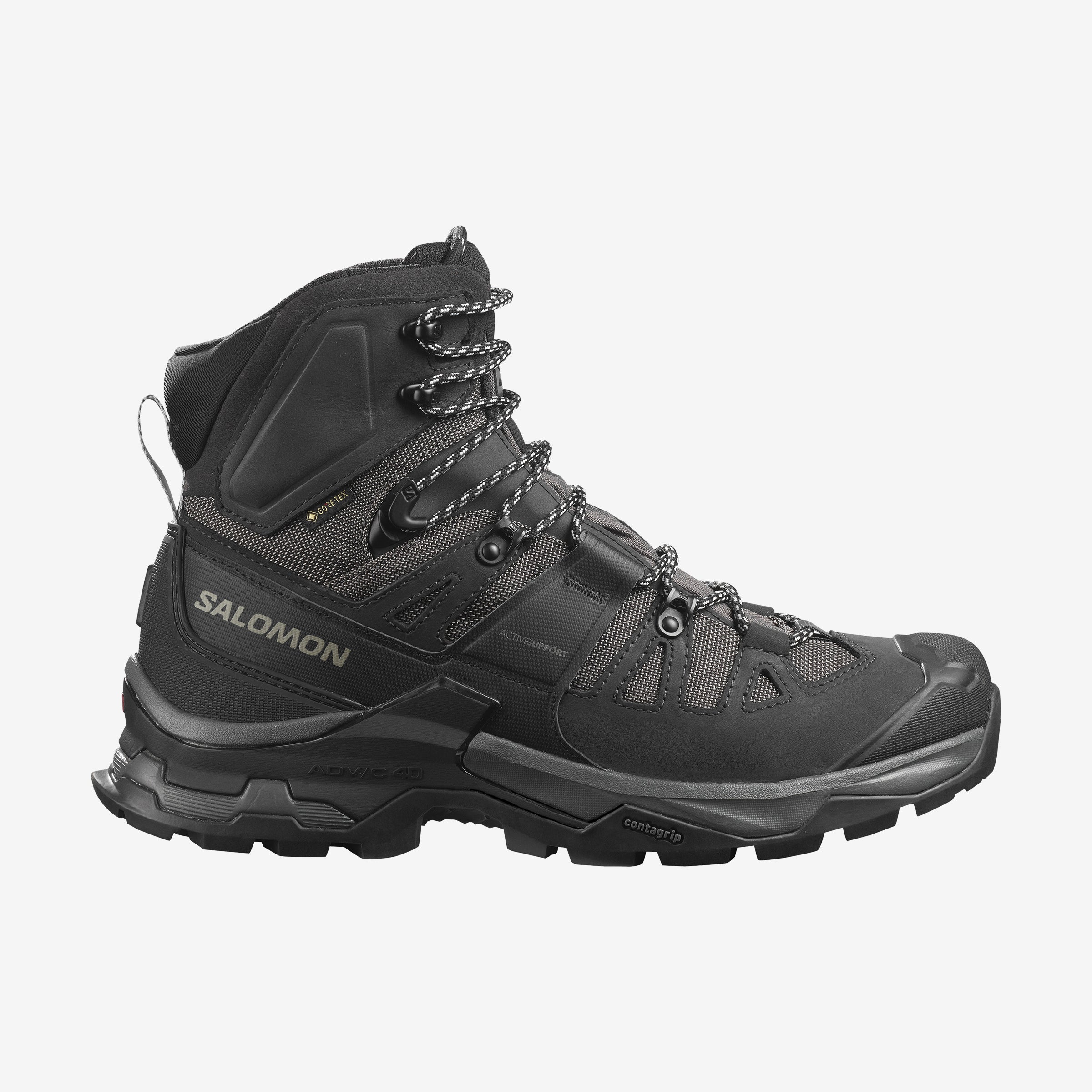 ★正規品★SALOMON★ Quest 4 GTX Louver:Black:Red L47156400 QUEST 4 GORE-TEX Men's Leather Hiking Boots | Salomon