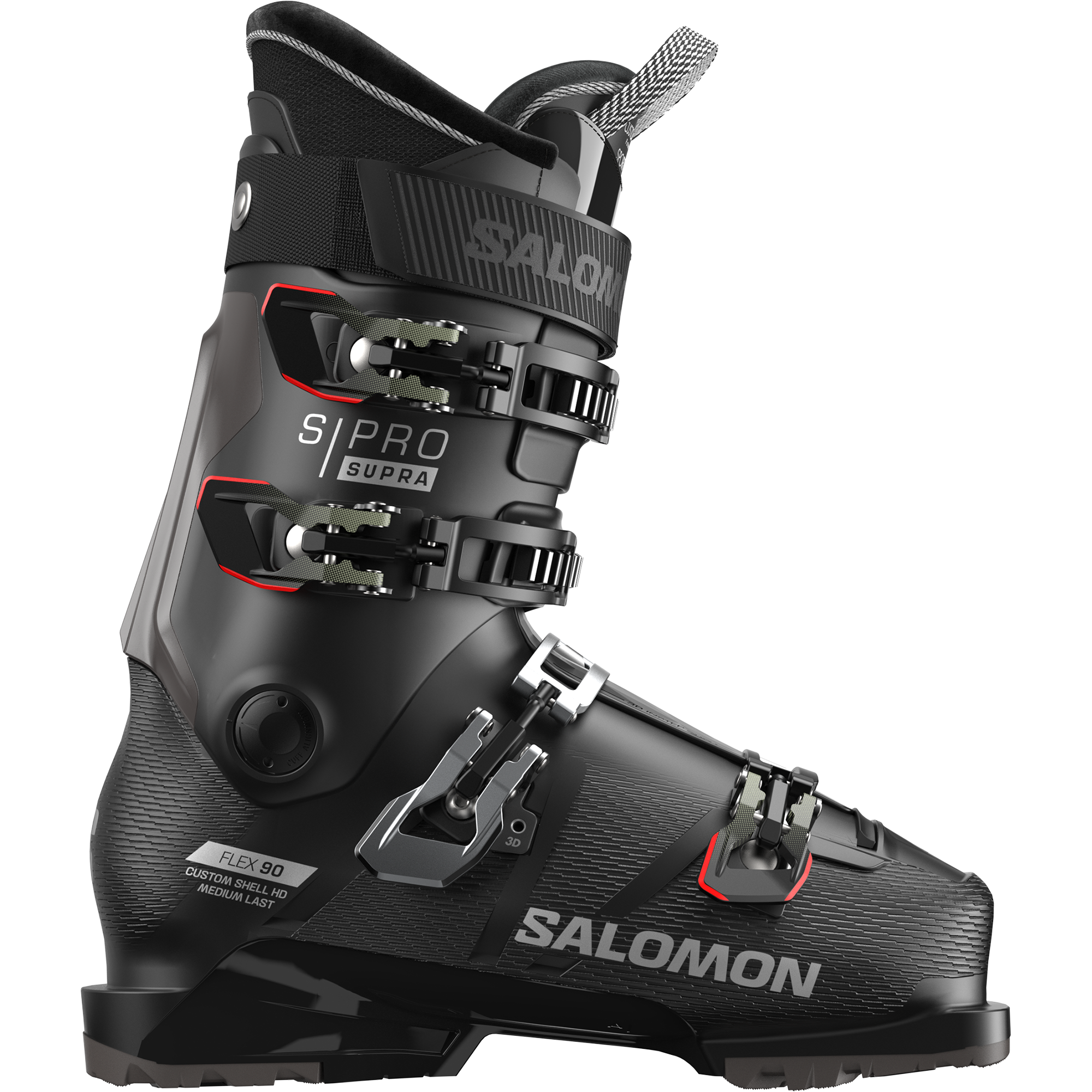 Salomon スキー ブーツ 24.0 my custom fit Sport ski boots SALOMON X WAVE 8, Black X, flex 90, carbon link