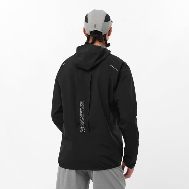 Salomon BONATTI TRAIL JACKET サイズＬ イエロー Salomon Bonatti Trail Jacket Men's Waterproof Running