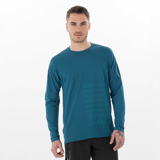 Tシャツ・カットソー Salomon Dynamic Dying TankLC2863800 S252001RSL61_BLK Salomon Dynamic Dying TankLC2863800 S252001RSL61_BLK