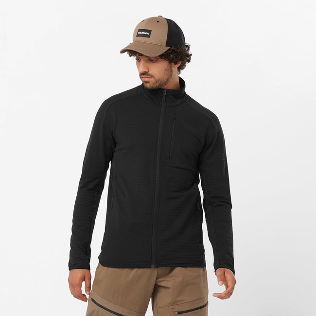 Essential Lightwarm - Men's Full Zip Midlayer Jacket | Salomon