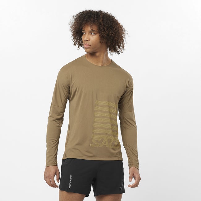 SENSE AERO GRAPHIC Men's Long Sleeve T-Shirt | Salomon