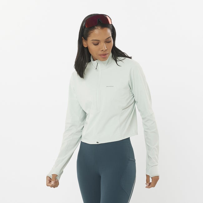 SENSE AERO HYBRID Women's Half Zip Midlayer | Salomon