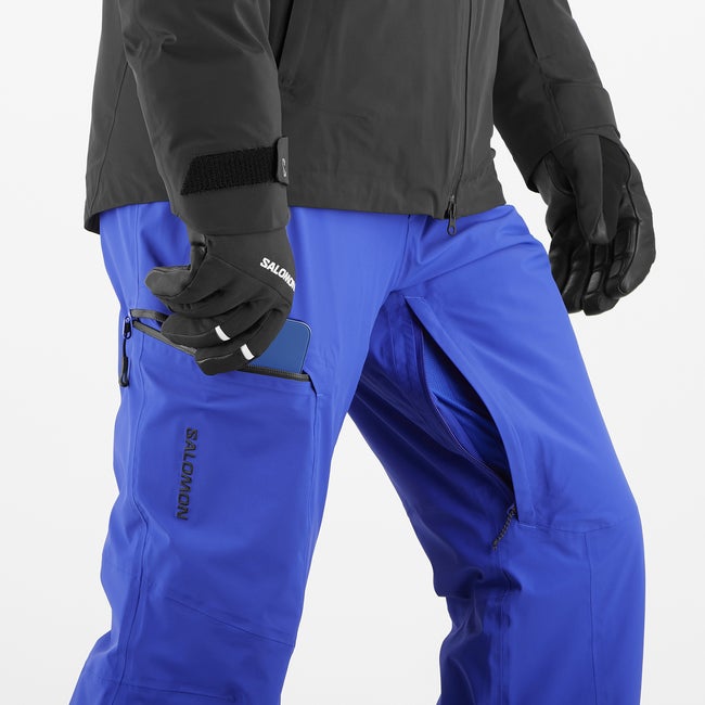 Salomon Brilliant スキーパンツ size:L (Re) 青 BRILLIANT Men's Ski Pants | Salomon
