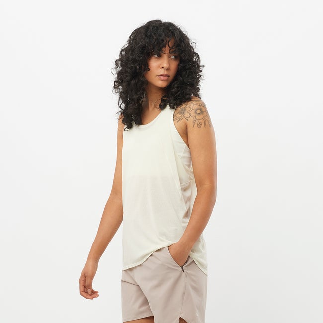 (取寄) サロモン レディース シェイクアウト ドロップ アーム タンク - ウィメンズ Salomon women Shakeout Drop Arm Tank - Women's Icicle Salomon Shakeout Drop Arm Tank - Women's - Clothing