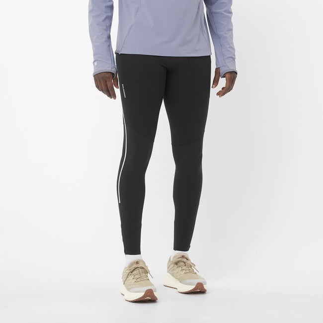 SALOMON SENCE AERO STOW トレランタイツ Salomon Women's Sense Aero Stow Tights - Midnight Navy | Run4It