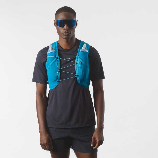 ACTIVE SKIN 4 Unisex Running Vest with flasks included | Salomon