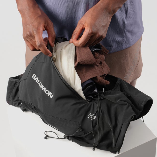 adv skin 12 with flasks 三谷 ADV SKIN 12 Unisex Running Vest with flasks included | Salomon