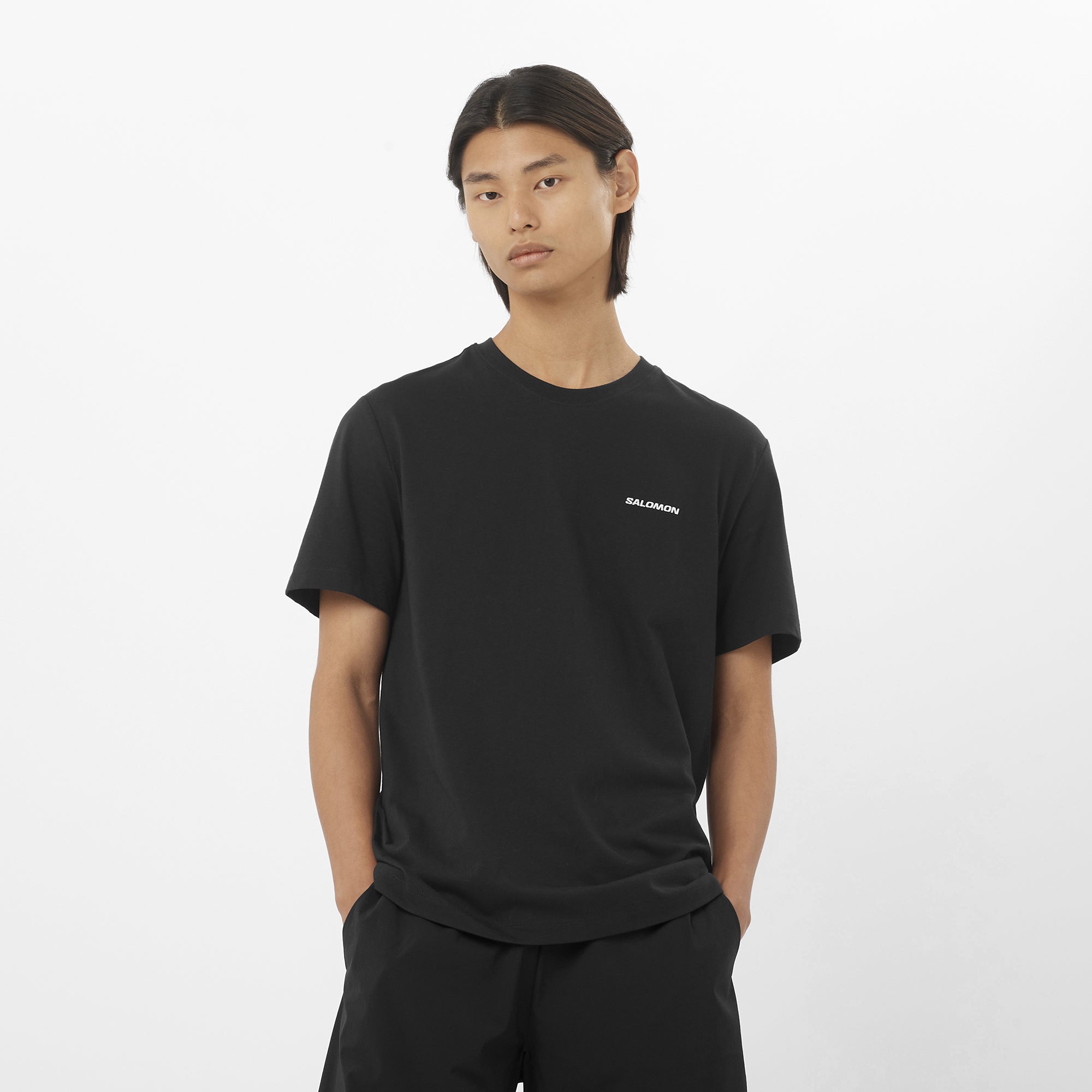 【早い者勝ち】SALOMON character graphic t-shirt CHEST LOGO Men's Long Sleeve T-Shirt | Salomon