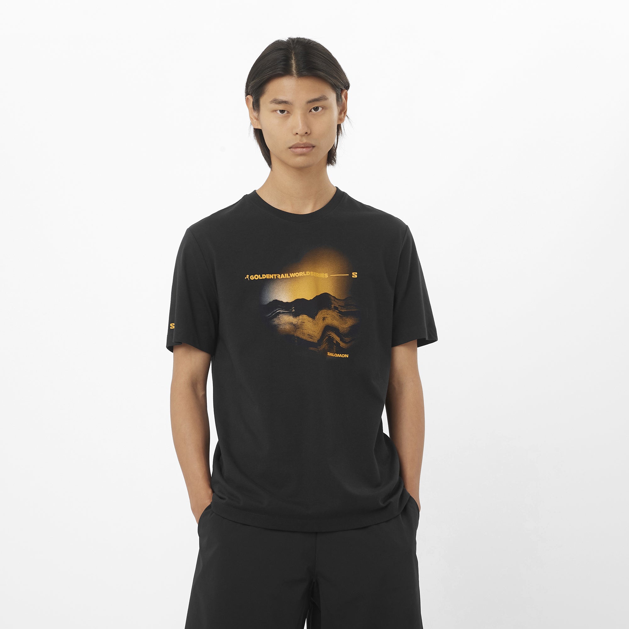 Linear Chest Logo 半袖Tシャツ CHEST LOGO Men's Short Sleeve T-Shirt | Salomon