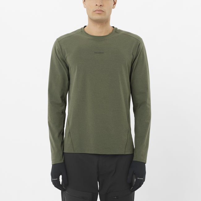 TRACKLINE Men's Long Sleeve T-Shirt | Salomon