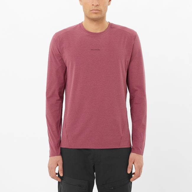 TRACKLINE Men's Long Sleeve T-Shirt | Salomon
