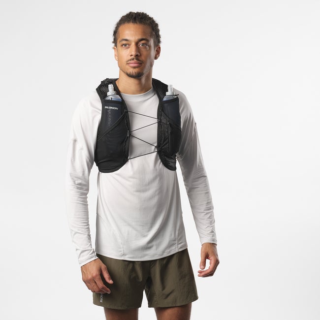 Active Skin 8 Veste d hydratation de running unisexe avec flasks incluses Salomon
