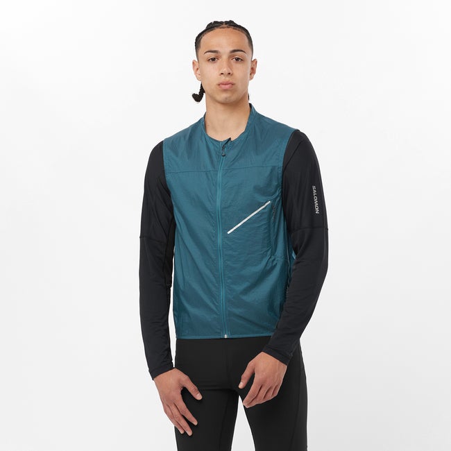 salomon SENSE AERO WIND Gilet coupe-vent pour homme