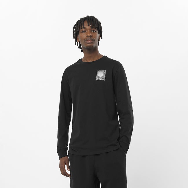 salomon SNOW INSPIRED DIGITAL SWAMP T-shirt à manches longues pour homme