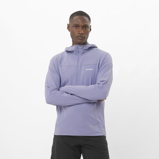 salomon SENSE AERO HYBRID Couche intermédiaire à capuche pour homme