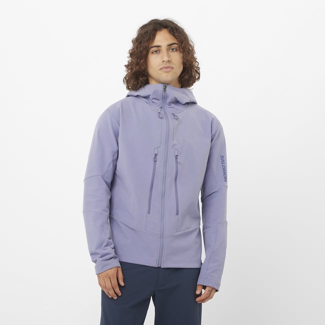 salomon OUTPEAK SOFTSHELL Veste coupe-vent à capuche pour homme