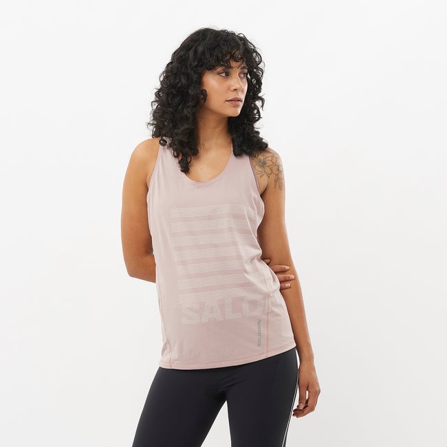 salomon SENSE AERO GRAPHIC Débardeur pour femme