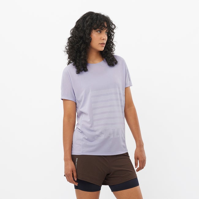 salomon SENSE AERO GRAPHIC T-shirt à manches courtes pour femme